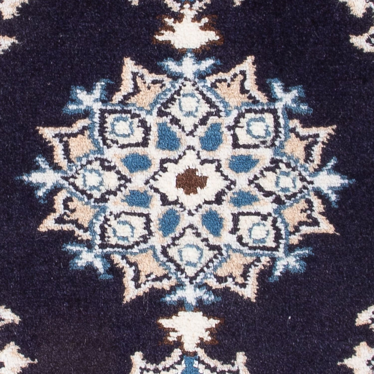Tapis persan - Nain - Royal - 60 x 40 cm - bleu foncé