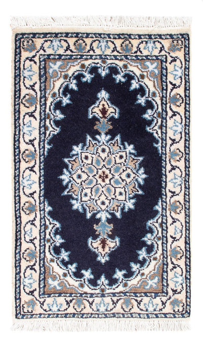 Tapis de Nain - 9La Tapis 40x60cm - Tapis persan - bleu foncé