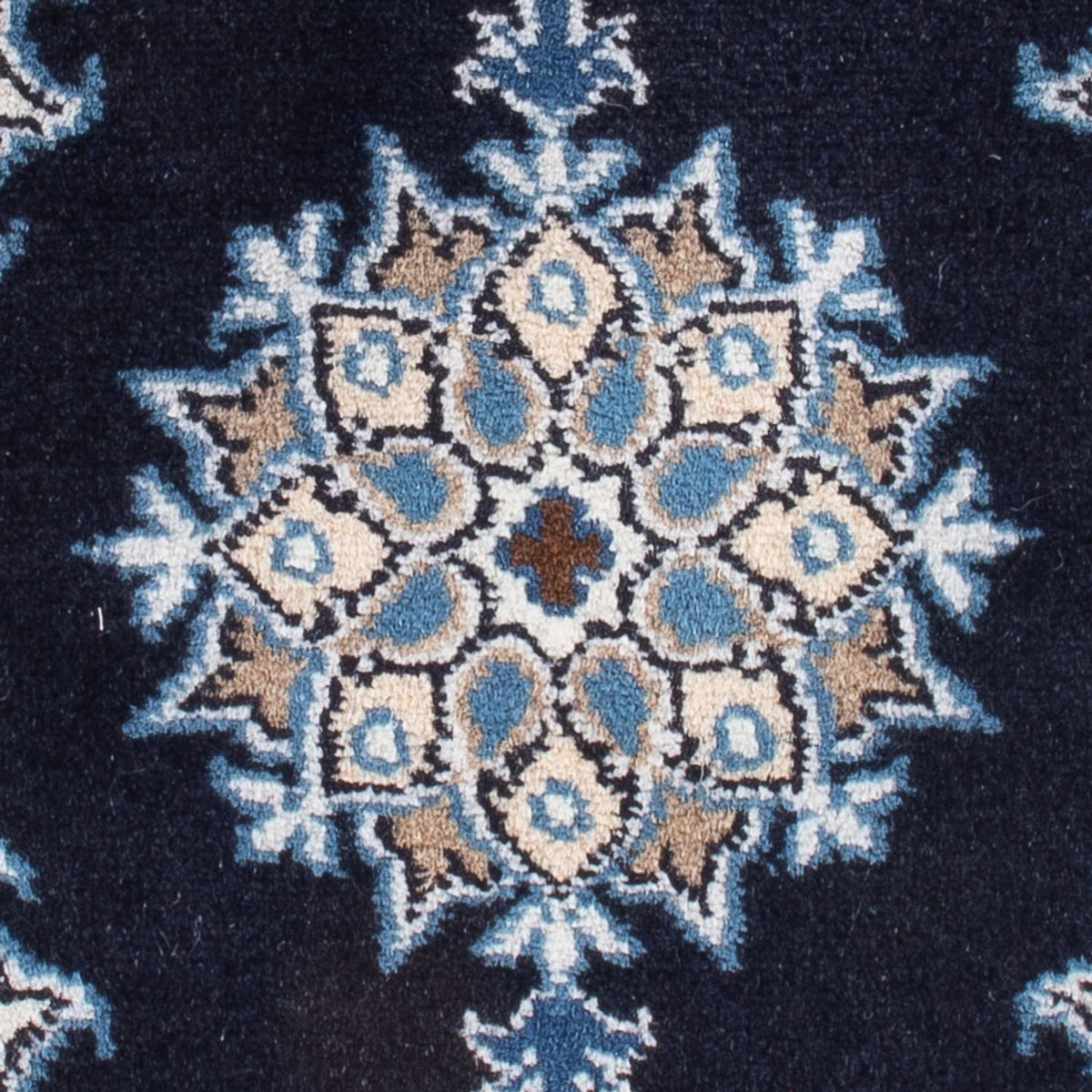 Tapis persan - Nain - Royal - 60 x 40 cm - bleu foncé