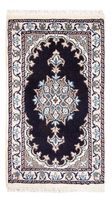 Tapis persan - Nain - Royal - 60 x 40 cm - bleu foncé