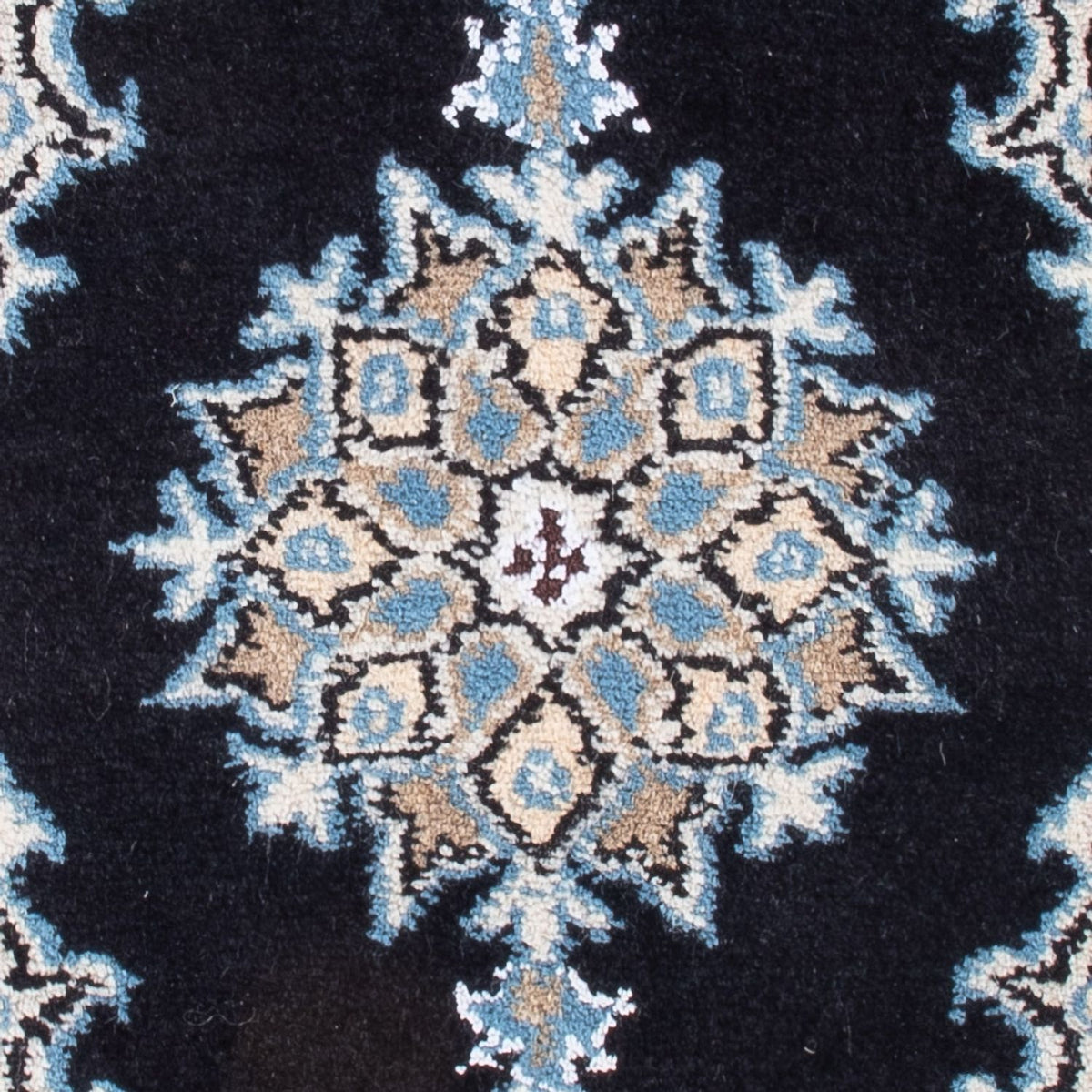 Tapis persan - Nain - Royal - 60 x 40 cm - bleu foncé