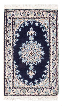 Tapis persan - Nain - Royal - 60 x 40 cm - bleu foncé