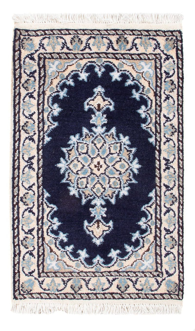 Tapis de Nain - 9La Tapis 40x60cm - Tapis persan - bleu foncé