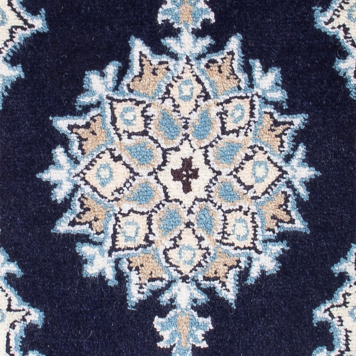 Tapis persan - Nain - Royal - 60 x 40 cm - bleu foncé