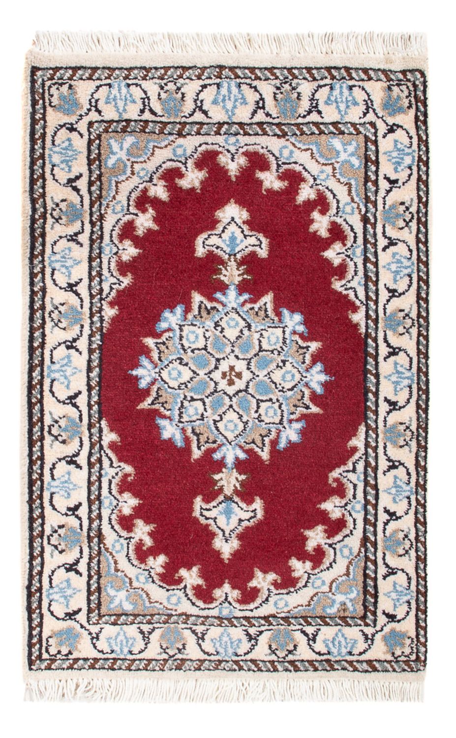 Tapis persan - Nain - Royal - 60 x 40 cm - rouge