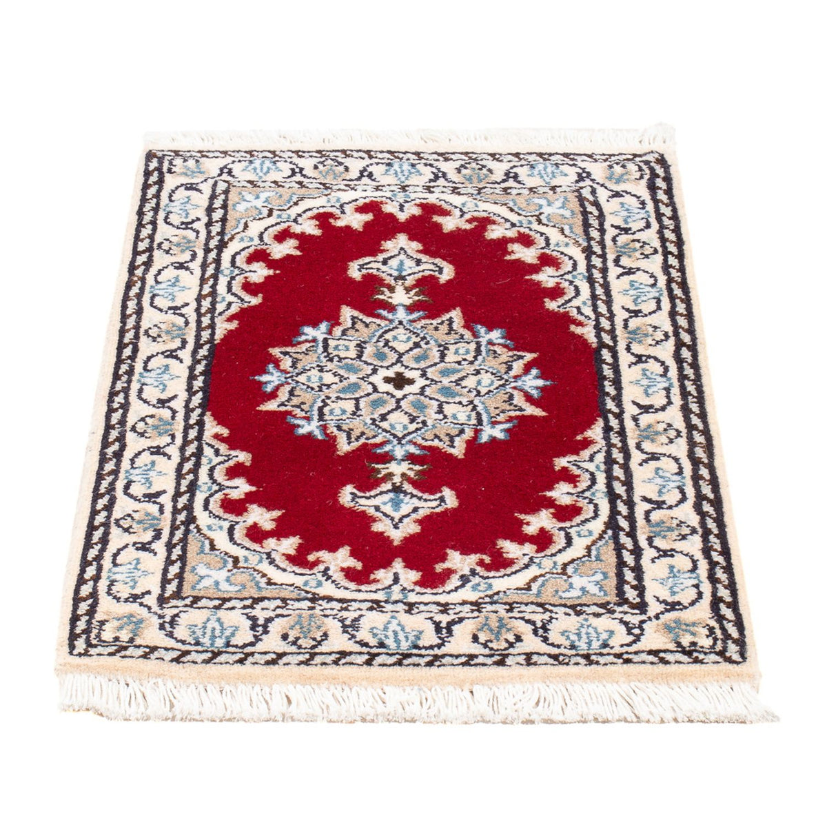 Tapis persan - Nain - Royal - 60 x 40 cm - rouge