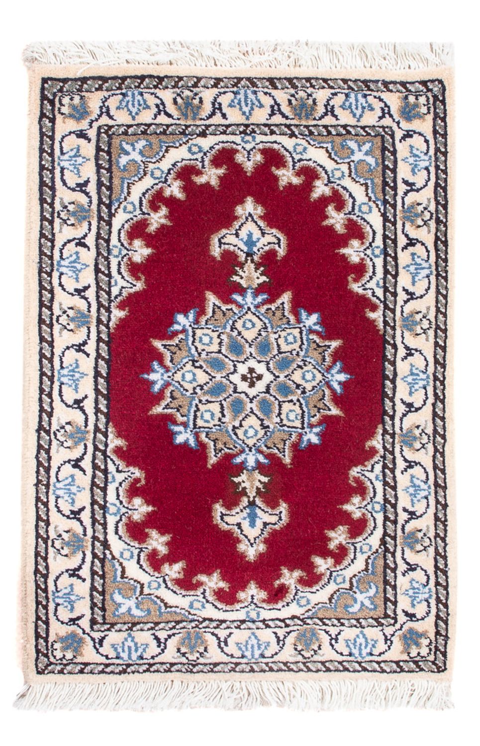Tapis persan - Nain - Royal - 60 x 40 cm - rouge