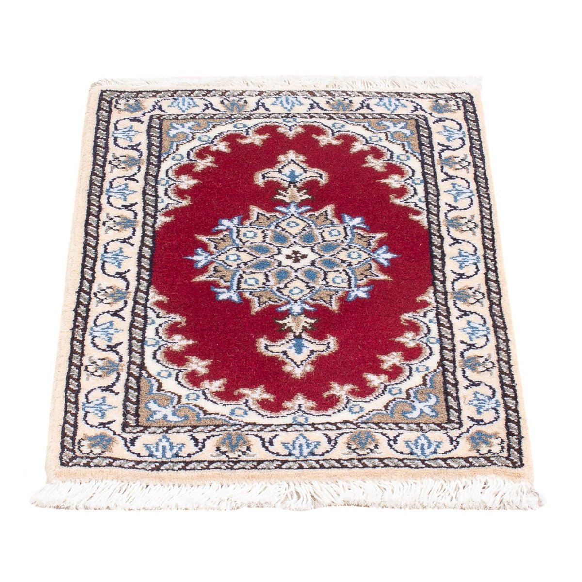 Tapis persan - Nain - Royal - 60 x 40 cm - rouge