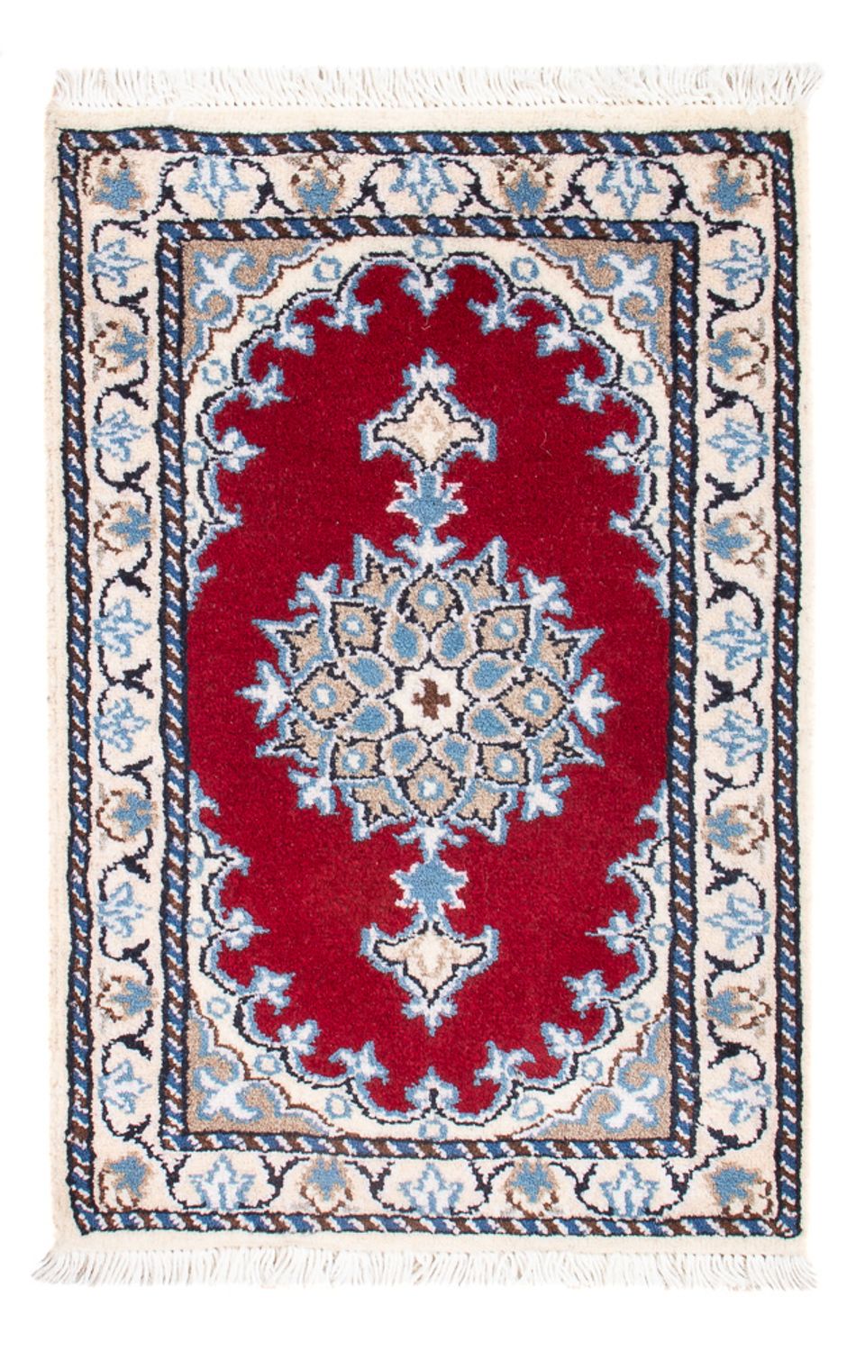 Tapis persan - Nain - Royal - 60 x 40 cm - rouge