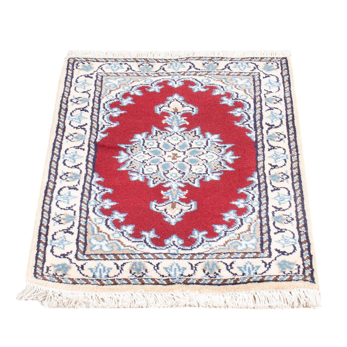 Tapis persan - Nain - Royal - 60 x 40 cm - rouge
