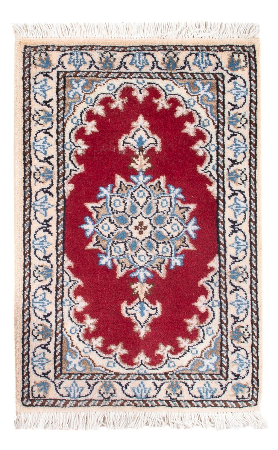 Tapis persan - Nain - Royal - 60 x 40 cm - rouge