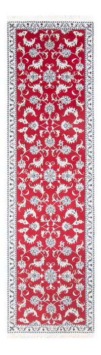 Tapis de couloir Tapis persan - Nain - 283 x 76 cm - rouge