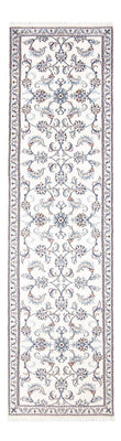 Tapis de couloir Tapis persan - Nain - 290 x 74 cm - argent