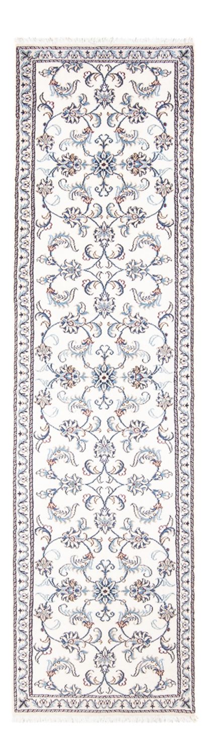 Tapis de couloir Tapis persan - Nain - 290 x 74 cm - argent