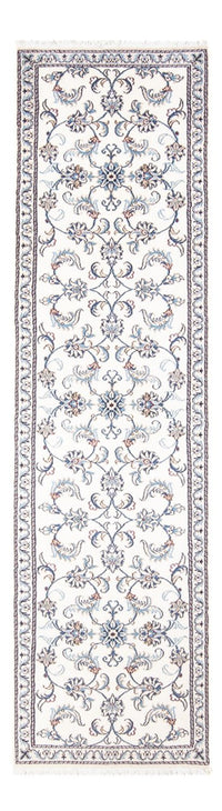 Tapis de couloir Tapis persan - Nain - 290 x 74 cm - argent