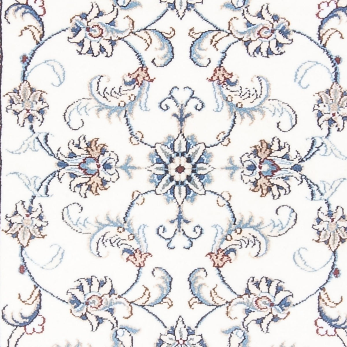 Tapis de couloir Tapis persan - Nain - 290 x 74 cm - argent