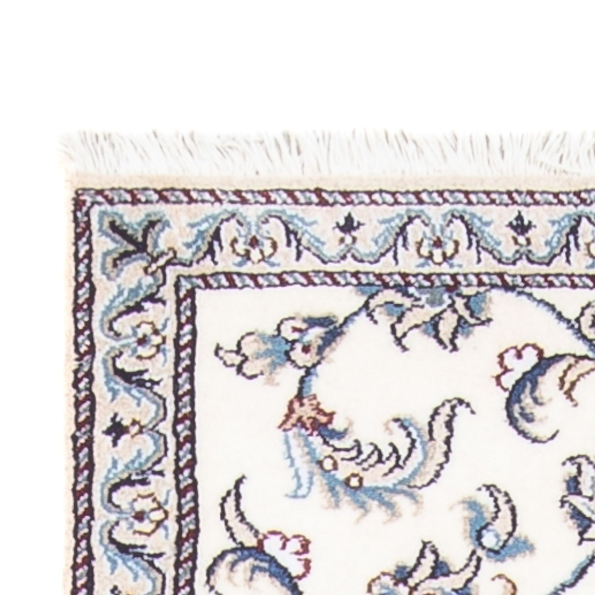 Tapis de couloir Tapis persan - Nain - 290 x 74 cm - argent