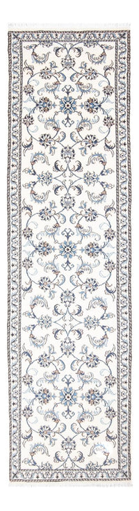 Tapis de couloir Tapis persan - Nain - 288 x 78 cm - argent
