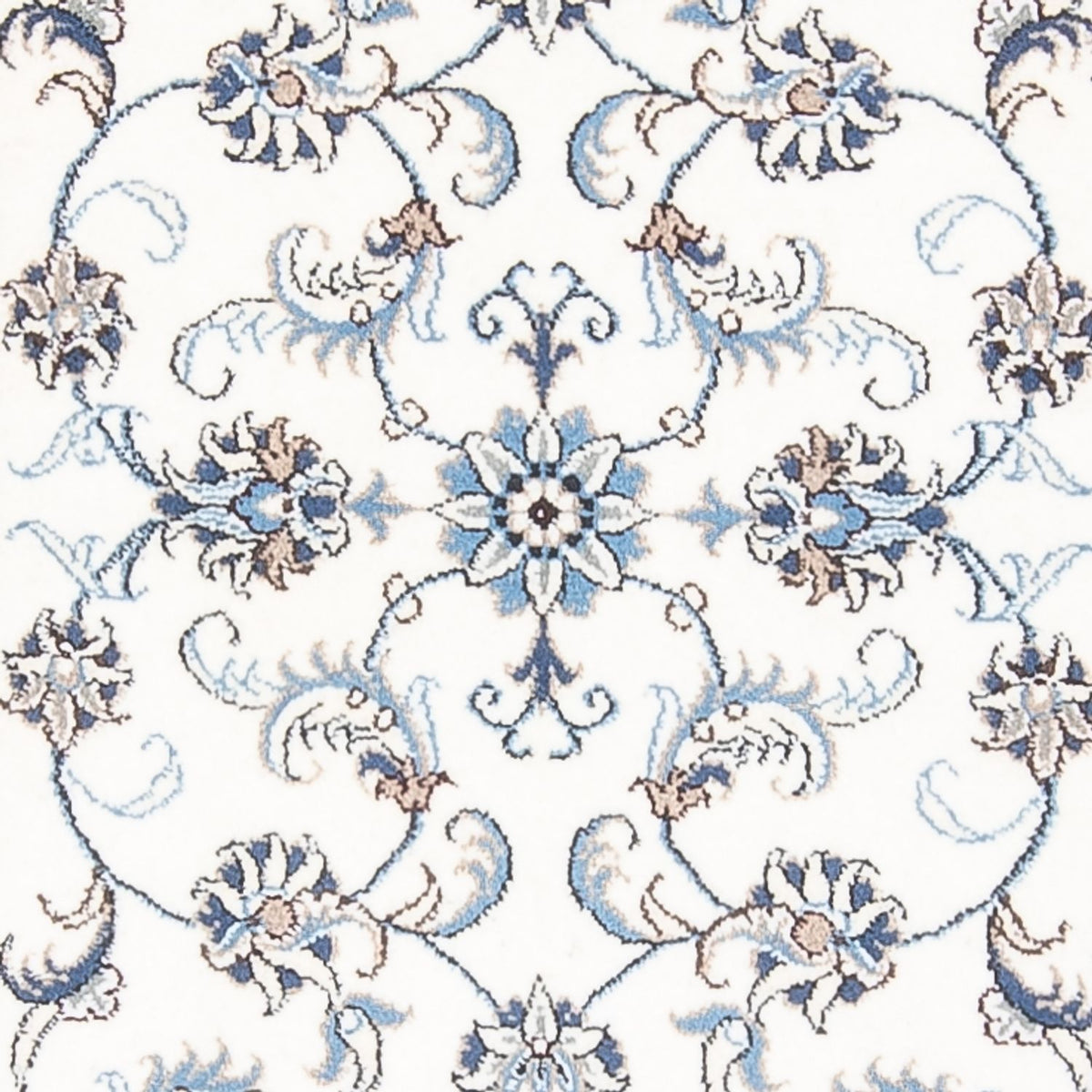 Tapis de couloir Tapis persan - Nain - 288 x 78 cm - argent