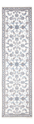 Tapis de couloir Tapis persan - Nain - 292 x 76 cm - argent