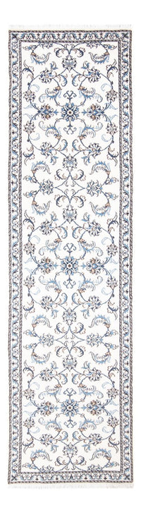 Tapis de couloir Tapis persan - Nain - 292 x 76 cm - argent
