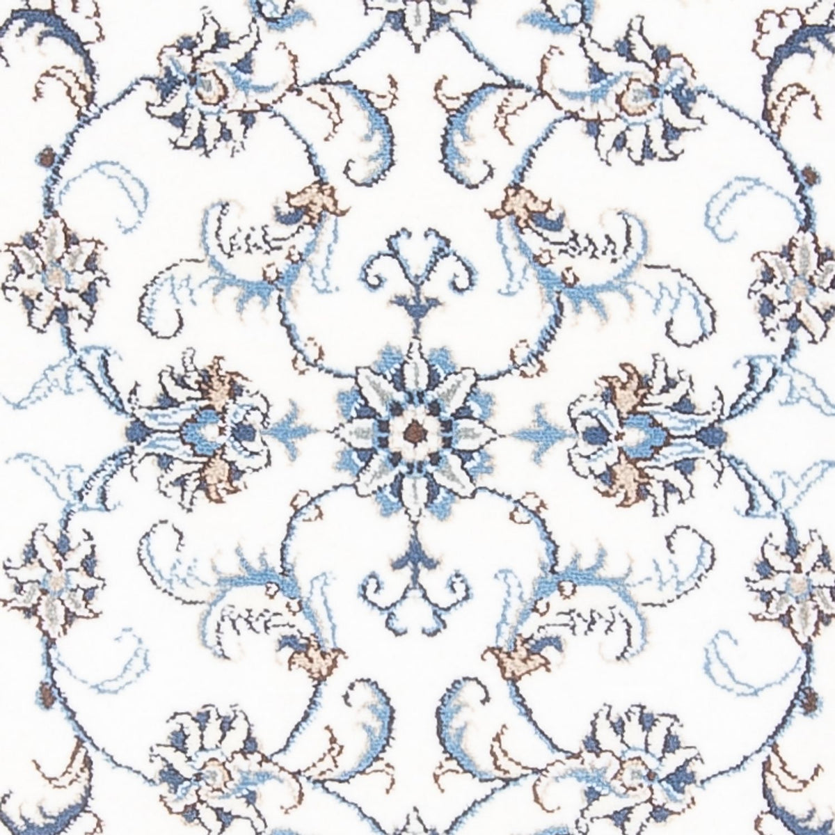 Tapis de couloir Tapis persan - Nain - 292 x 76 cm - argent