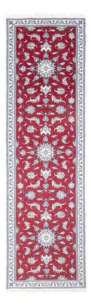 Tapis de couloir Tapis persan - Nain - 290 x 82 cm - rouge