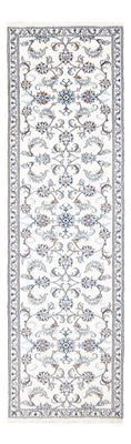 Tapis de couloir Tapis persan - Nain - 286 x 82 cm - argent