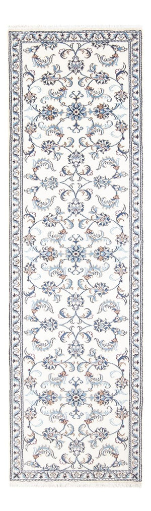 Tapis de couloir Tapis persan - Nain - 286 x 82 cm - argent