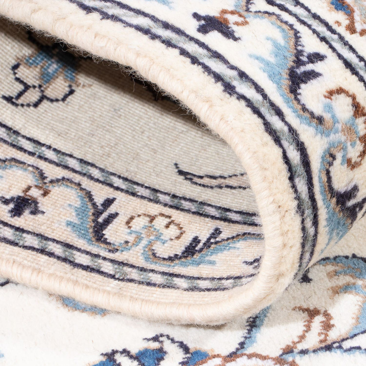 Tapis de couloir Tapis persan - Nain - 286 x 82 cm - argent