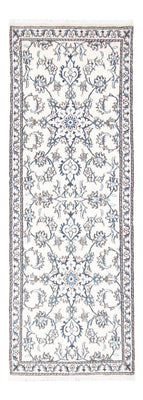 Tapis de couloir Tapis persan - Nain - 215 x 77 cm - argent