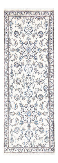 Tapis de couloir Tapis persan - Nain - 215 x 77 cm - argent