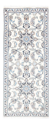 Tapis de couloir Tapis persan - Nain - 194 x 80 cm - argent