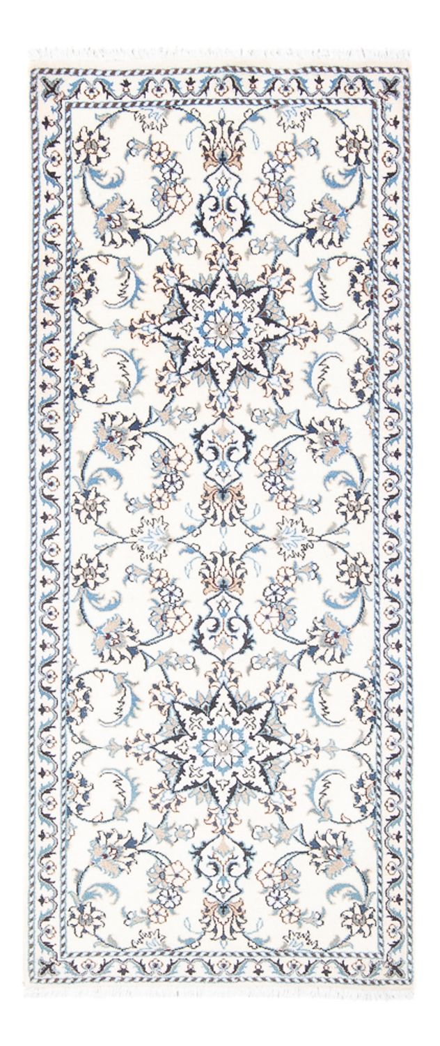 Tapis de couloir Tapis persan - Nain - 194 x 80 cm - argent