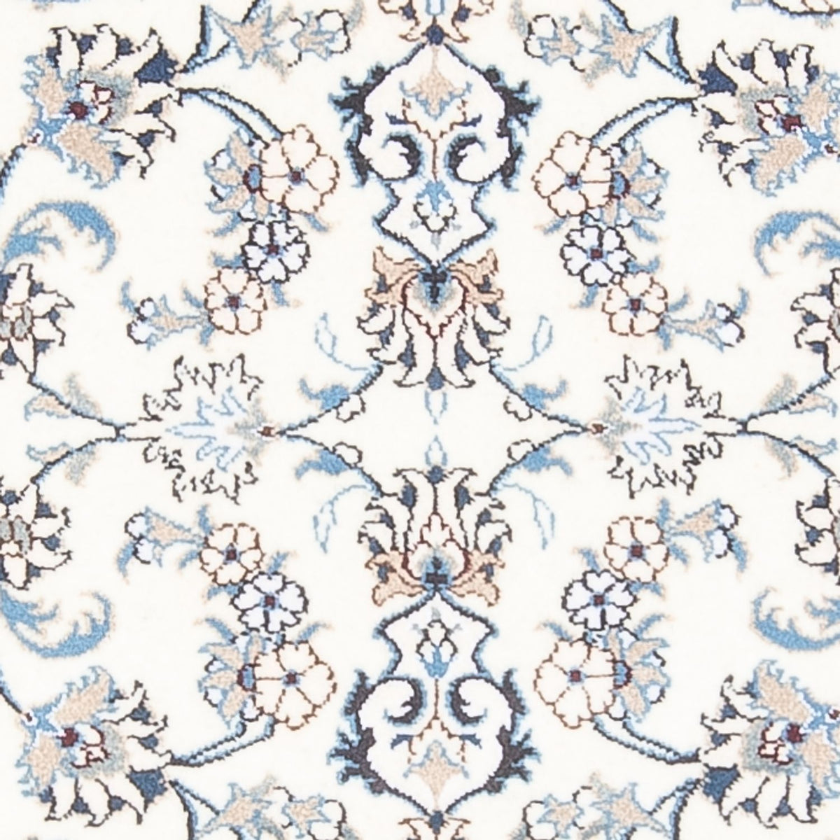 Tapis de couloir Tapis persan - Nain - 194 x 80 cm - argent