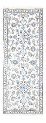 Tapis de couloir Tapis persan - Nain - 197 x 75 cm - argent