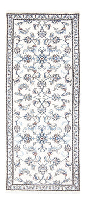 Tapis de couloir Tapis persan - Nain - 195 x 77 cm - argent