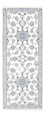 Tapis de couloir Tapis persan - Nain - 196 x 77 cm - argent