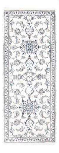 Tapis de couloir Tapis persan - Nain - 196 x 77 cm - argent
