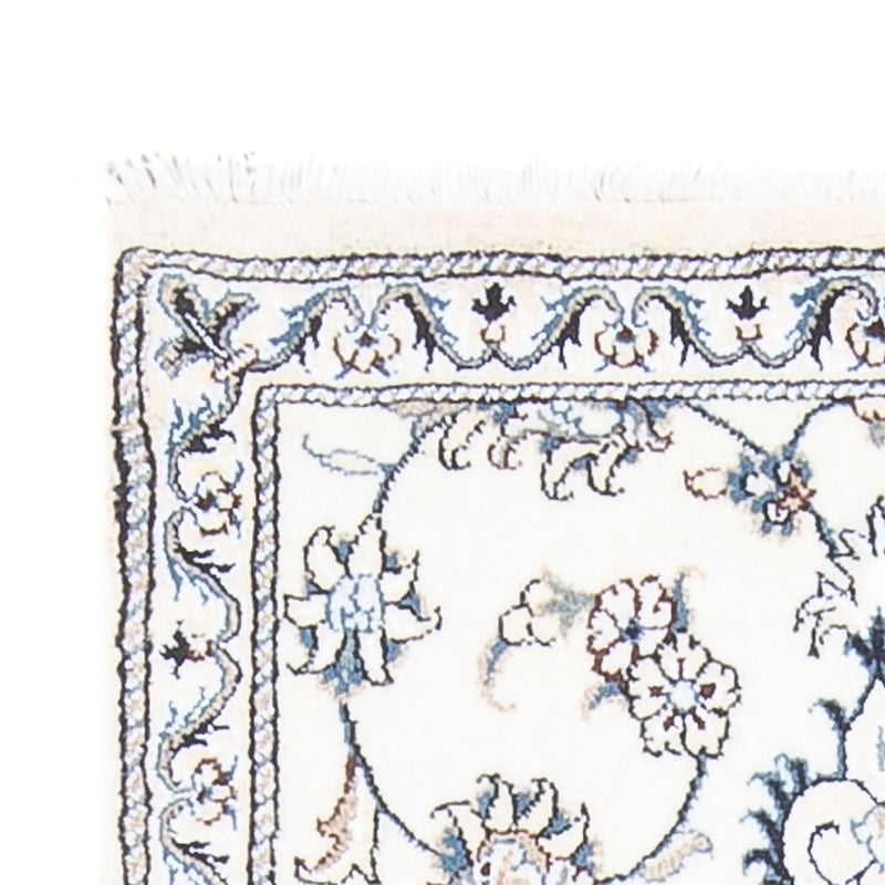 Tapis de couloir Tapis persan - Nain - 196 x 77 cm - argent
