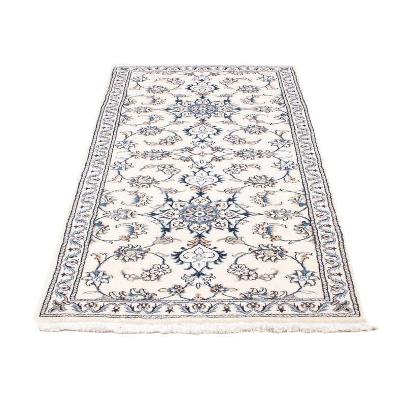 Tapis de couloir Tapis persan - Nain - 196 x 77 cm - argent