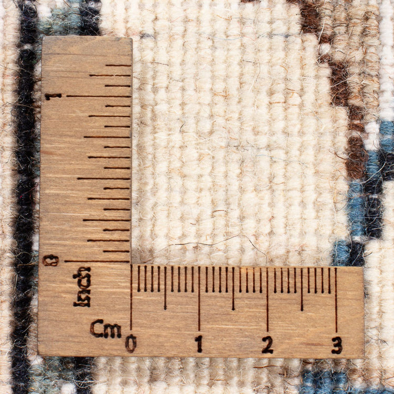 Tapis de couloir Tapis persan - Nain - 196 x 77 cm - argent