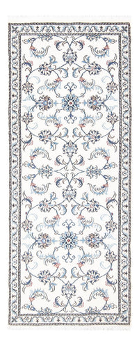 Tapis de couloir Tapis persan - Nain - 197 x 78 cm - argent