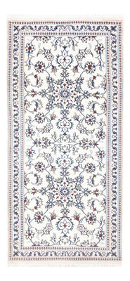 Tapis de couloir Tapis persan - Nain - 192 x 88 cm - argent