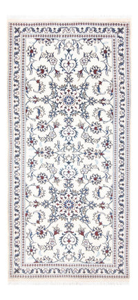 Tapis de couloir Tapis persan - Nain - 192 x 88 cm - argent