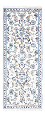 Tapis de couloir Tapis persan - Nain - 204 x 78 cm - argent