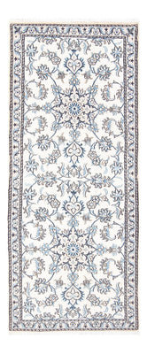 Tapis de couloir Tapis persan - Nain - 198 x 78 cm - argent