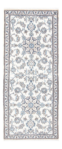 Tapis de couloir Tapis persan - Nain - 198 x 78 cm - argent