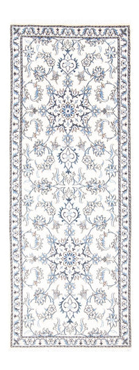 Tapis de couloir Tapis persan - Nain - 200 x 77 cm - argent