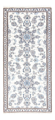 Tapis de couloir Tapis persan - Nain - 188 x 84 cm - argent